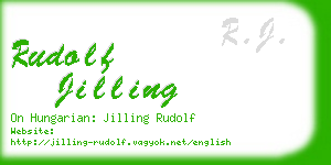 rudolf jilling business card
